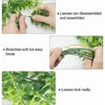 thumbnail image 5 of 4 Pack Artificial Fake Hanging Ferns Plants Vine Fake Ivy Boston Outdoor UV Resistant Plastic, Green, 5 of 10