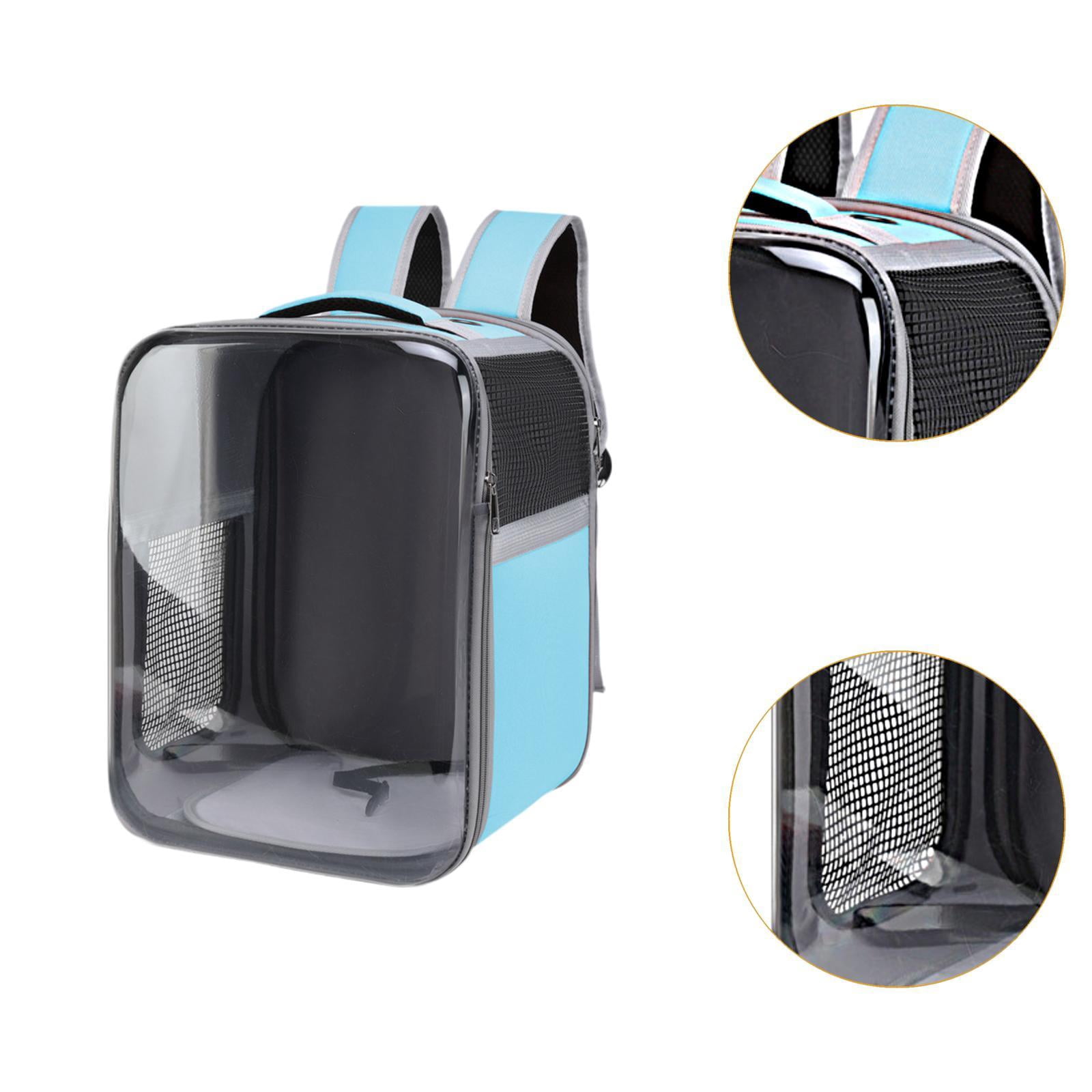 Gazechimp Cat Backpack Carrier for Carrying Cats Dogs for Outdoor Activities Traveling light blue