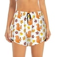 thumbnail image 2 of Goofa Cartoon Squirrel Printed Women 2 in 1 Running Shorts,Quick Dry Athletic Workout Shorts,High Waisted Athletic Shorts with Liner Pockets-Medium, 2 of 9