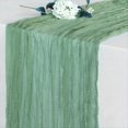 thumbnail image 2 of Camino de Mesa de Tela de Queso Verde , Decoración de Camino de Mesa de Tela de Queso de Tul Campestre, 90x300cm, 2 of 5