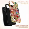 thumbnail image 4 of Playful Gingham & Plaid Collage Phone Case, Cat, Apple & Ladybug Design iPhone Cover, Protective Case for iPhone 17 16 15 14 13 12 11 Pro Plus Max Mini, 4 of 6