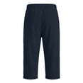 thumbnail image 7 of Axiiglly Capri Pants for Men, Drawstring Mid Waist Loose Fit Pants, Beach Vacation Stretchy Capris with Pockets, S-2XL, 7 of 7