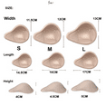 thumbnail image 2 of BIMEI Women's Bra Inserts Pads Removable Push Up Sports Bra Cups Rounded top Use for Swimsuits, Workouts, Mastectomy Breast Form Prosthesis Bra，A pair，Spiral，S, 2 of 6