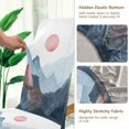 thumbnail image 5 of Yayeee 4 Pack Dining Chair Covers Stretch Parson Chairs Slipcovers Seat Protector, Art Mountain and Sun Pattern, 5 of 6