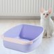 thumbnail image 2 of Caja de arena para gatos, orinal para gatos, inodoro con cuchara, orinal para gatos, bandeja de arena para mascotas Púrpura Yuyangstore Bandeja de arena para gatos, 2 of 8