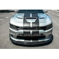 thumbnail image 3 of Replacement For 2015-Present Dodge Charger | SRT Track Style 4Pcs Front Bumper Lower Lip Splitter (ABS Plastic - Painted Glossy Black) FLIP-246-ABS, 3 of 12