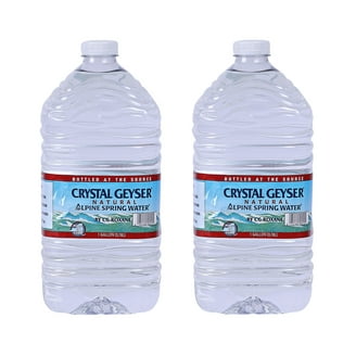 Crystal Geyser Purified Bottled Water, 1 Gallon Drinking Jug, 6