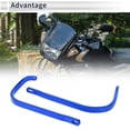 thumbnail image 3 of Unique Bargains 1Set Protector de Guardamanos Universal para Motocicleta Knuckle Guard Azul Aleación de Aluminio, 3 of 6