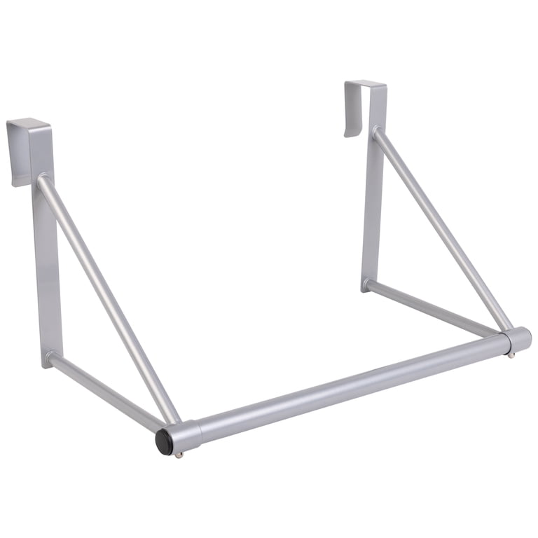 Mainstays Over-the-Door Hanging Organizer Rod, Silver photo 1