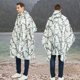 thumbnail image 2 of Camo Poncho Impermeable Viaje Lluvia Engranajes Lluvia Ponchos Canopy Estera a prueba de humedad JShteea El nuevo, 2 of 9