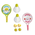 thumbnail image 1 of Juego de 2 raquetas de bádminton para niños, juguete deportivo con pelota y volante portátil Contiene 6 bolas, 1 of 9