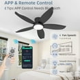 thumbnail image 6 of Tower Fan 42-inch 5-blade high-airflow easy-install plug-in ABS blade ceiling fan light,Box Fan, 6 of 13