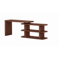 thumbnail image 7 of Chintaly imports Motion Walnut Veneer Home Office Desk With Shelve 6915-DSK-WAL, 7 of 7