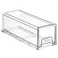 thumbnail image 2 of Sorbus Small Clear Stackable Pull Out Refrigerator Bins Shelves 2 Pack, 2 of 9