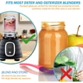 thumbnail image 3 of 12 oz Glass Jars with Lid, Fits Most Oster Blenders for Blending Smothies and Storing Pickles, Honey, Spice, Candy, Jam, Overnight oats, Meal Prep Containers (4), 3 of 6