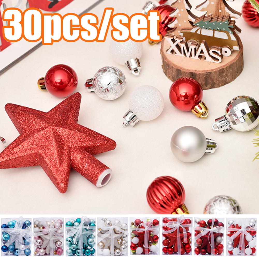 Glitter Collection Christmas Tree Decoration 15cm Peacock Choose Colour
