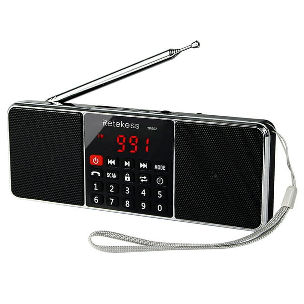 Acheter Récepteur Radio multibande Portable Bluetooth rétro, Radio
