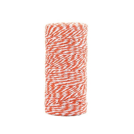 

Orange And White Cotton 100 Yards Handicrafts DIY Gift Wrapping Decoration Gift
