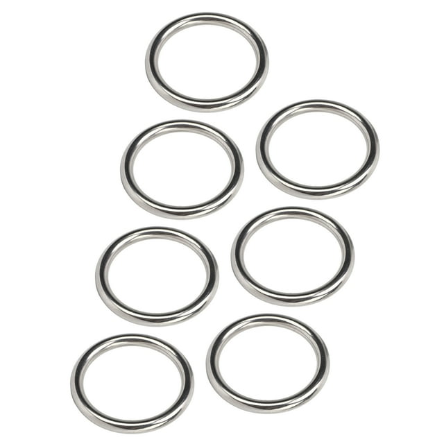 Anillo tórico de metal, 7 piezas Anillo tórico de acero inoxidable 304 Anillo tórico de metal sin costura Salida de alta intensidad