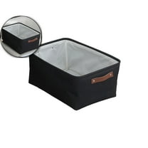 VQPeo Small Fabric Storage Bins for Shelves, Closet Storage Baskets for Shelf Organizing, Canvas Rectangle Bins for Organization, Small Baskets for Organizing