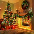 thumbnail image 3 of Luces Icicle Lights Nielfoi de 20 m, 640 LED, color rojo y verde, resistente al agua, 3 of 8