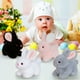 thumbnail image 3 of Juguetes de piscina, juguetes para bebés, juguetes para niños pequeños, conejos de peluche, lindos conejitos blancos, muñecos de peluche, regalos de Pascua para conejos de peluche., 3 of 9
