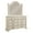 Antique White, variant on Furniture of America Charo Solid Wood 2-Piece Dresser and Mirror Set in Gray