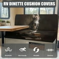 thumbnail image 4 of FOR U DESIGNS Cat Book Pattern 2 Pack RV Dinette Cushion Covers Breathable Camper Cushion Slipcover Replacement Non-Slip Furniture Protector for RV Camper Car Bench, 4 of 7