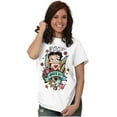 thumbnail image 3 of Betty Boop Bold Eagle Rose Tattoo Women's Graphic T Shirt Tees Brisco Brands X, 3 of 5