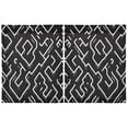 thumbnail image 2 of Minimalist Lines Pattern Kitchen Curtains Tier Set 27x24 Inch 2 Panels Semi Sheer Light Filtering Privacy UV Protection, 2 of 8