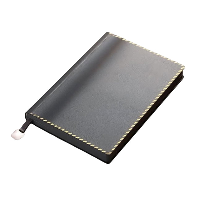 Bearachild Cuaderno de tamaño A5, cubierta de cuero para trabajo, diario, papelería, 160 hojas, 320 páginas, estudiantes, universidad, libro de Suministros de escritura y corrección Gris