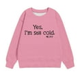 thumbnail image 5 of Elainilye Fashion Girls Crewneck Oversized Sweatshirt Kids Long Sleeve Pullover Tops Baby Sweatshirt Sizes 1-12Y,Pink, 5 of 7