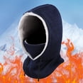 thumbnail image 4 of YAOBAMM Bike Warm Winter Sports Hat Autumn Winter Fleece Lining Balaclava Hat Outdoor Riding Full Face Guard Windproof Adjustable Drawstring Ski Cap, 4 of 7
