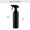 thumbnail image 2 of Plastic Spray Bottles Black for Cleaning Solutions 16 oz (Pack of 4), Heavy Duty Opaque Refillable Reusable Empty anti-degradation Leak-proof Sprayers for Home Garden Plant Kitchen, 2 of 3