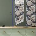 thumbnail image 5 of Ambesonne Floral Peel & Stick Wallpaper for Home, Retro Efflorescent Peonies, 13"x36", Blue Grey Taupe and Off White, 5 of 5