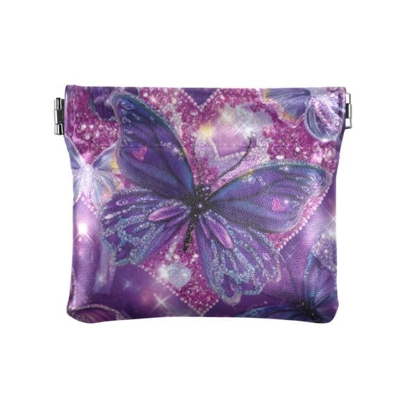 PU leather Coin Purses & Pouches Small Wallet Adorable Diamond Painting Butterfly
