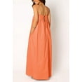 thumbnail image 5 of Chouyatou Women's Summer Backless Tied Spaghetti Straps Casual Loose Cutout Maxi Dress with Pockets, 5 of 6