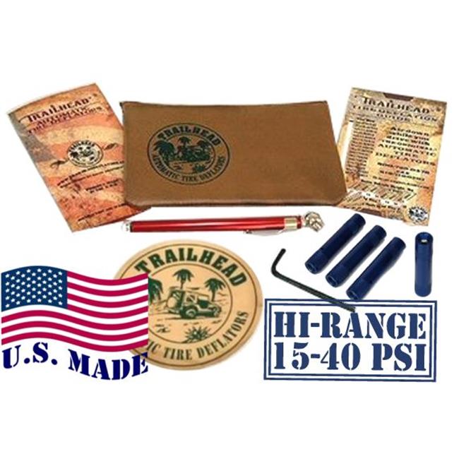 TRAILHEAD Tire Deflators (HiRange 1540psi) Set of 4 (Blue) from