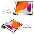 thumbnail image 4 of iPad 10.2" 2019 Case with Pencil Holder, iPad 7th Generation Case, Allytech Slim Shockproof Trifold Stand Folio Smart Cover Auto Sleep Wake Flexible TPU Back Cover for Apple iPad 10.2,Green, 4 of 8