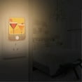 thumbnail image 2 of Yayeee 2-Pack Plug in LED Night Lights with Light Sensors Motion Detectors, Orange Cocktails, 2 of 7
