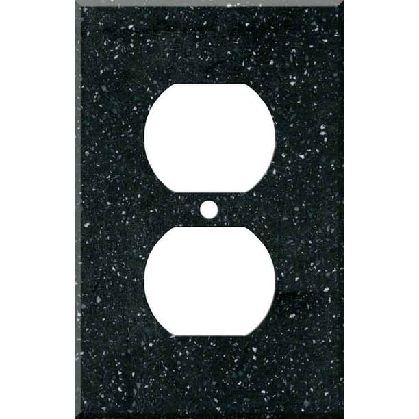 Corian Deep Black Quartz Outlet Covers