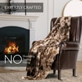 thumbnail image 3 of Everlasting Comfort Luxury Polyester Throw Blanket - Soft, Machine Washable 65”x50” (Chocolate), 3 of 9