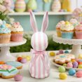 thumbnail image 4 of YIKA Easter Striped Ornament Features Bow Stands Tall And Straight Easter Artificial Bunny Home Garden Decor, 4 of 6
