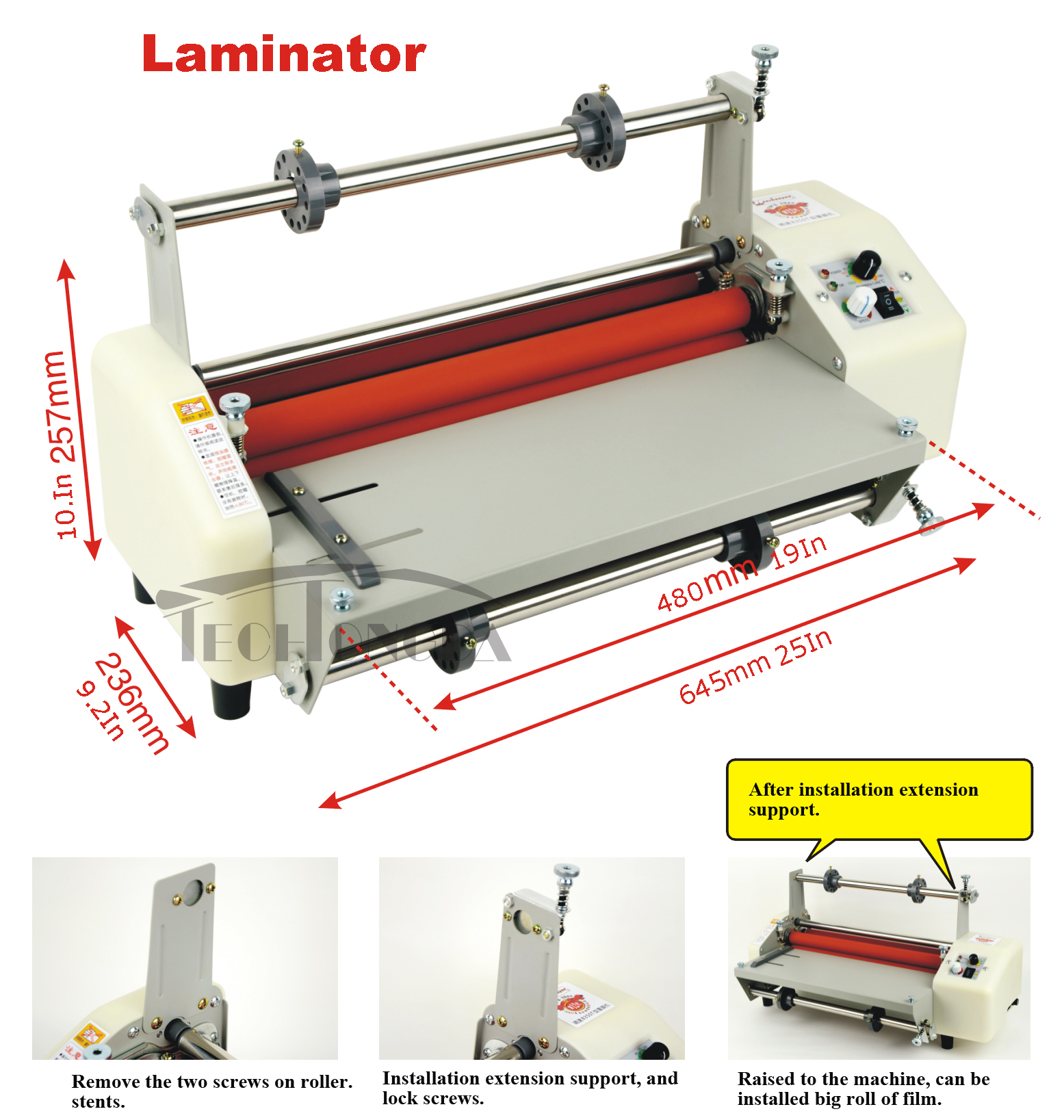 INTBUYING 40180℃ 17.3" A2 Hot/Cold Laminating Machine Laminator Speed