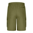 thumbnail image 6 of YABCSAZ Boys Summer Cargo Shorts Casual Gym Shorts Elastic Waist Athletic Shorts Drawstring Hiking Running Sport Shorts Kid's Wide Leg Loose Bermuda Shorts for Teen Boys Basketball Shorts 11 Years, 6 of 7