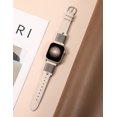 thumbnail image 2 of Wearlizer Leather Watch Band Compatible with Apple Watch Bands 38/40/41/42/44/45/46/49mm Women Metal Ring Loop Strap for Iwatch Series 11/10/9/8/7/6/5/4/3/SE/Ultra, 2 of 6
