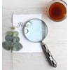 STORE INDYA Handheld Magnifier with Handmade Sturdy Mother of Pearl Handle…
