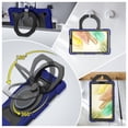 thumbnail image 4 of FJLBDE Case for Samsung Galaxy Tab A7 Lite 8.7 Inch 2021 SM-T220/T225/T227 with 360 Kickstand, Shoulder Strap Carrying Protective Cover, Navy Blue, 4 of 6