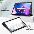 thumbnail image 4 of Dteck Case for Lenovo Tab M10 Plus 3rd Gen 10.6 inch 2022 TB-125F/128F,Magnetic PU Leather Folio Slim Lightweight Hard Shell Smart Protective Case Trifold Stand Cover,Black, 4 of 10