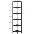 thumbnail image 3 of Estantería de esquina IRCPEN CS-001B3, 160 cm, metal, madera negra, 3 of 8